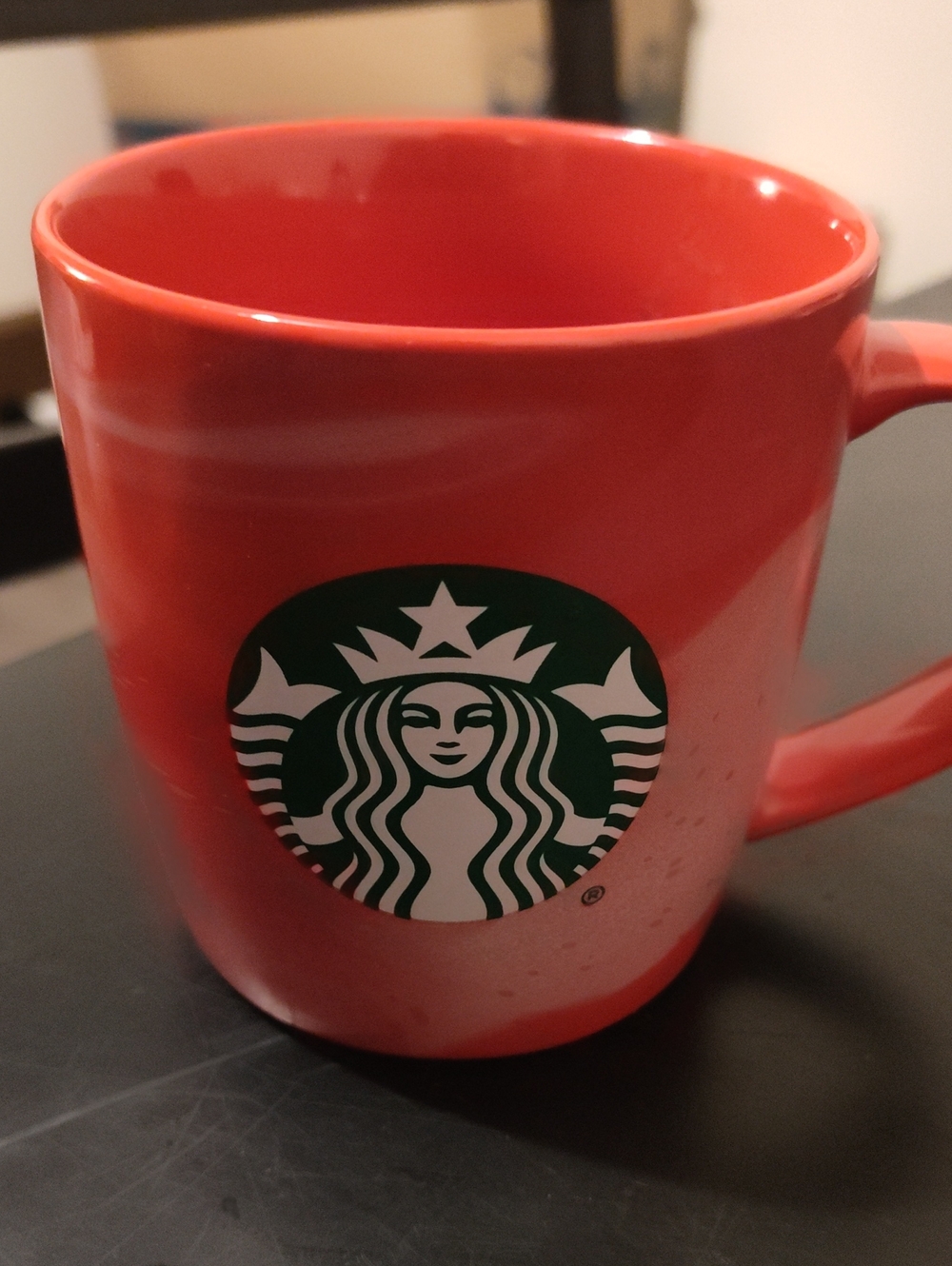 Starbucks Red Ceramic Logo Coffee Mug